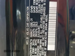 2017 Volvo XC90 Momentum z VIN YV4A22PK9H1136714, wystawiony jako Copart lot #48741115 z przebiegiem Nie podano mil oraz Nie do naprawy • Non repairable. Historia ofert i sprzedaży dostępna na DreamBid. Obrazek 14.