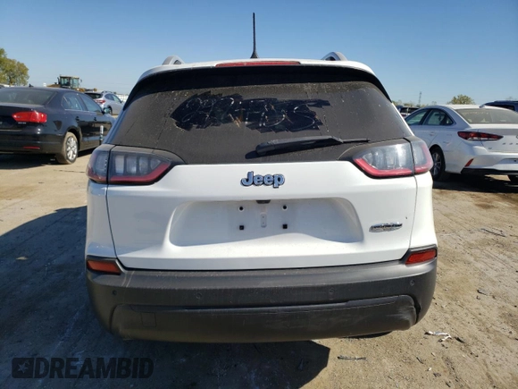 2020 Jeep Cherokee Latitude Plus with VIN 1C4PJLLBXLD620586, listed as a Copart auction lot 75243874 with 98,319 mi miles and Salvage title. Bid and sale history available at DreamBid. Image 6.