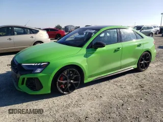 2024 Audi RS 3 z VIN WUAG4DGY8RA911239, wystawiony jako Copart lot #42005625 z przebiegiem 11 196 mil mil oraz Szkody całkowita. Historia ofert i sprzedaży dostępna na DreamBid. Obrazek 1.