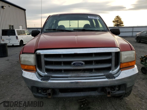 2000 Ford Super Duty F-250 XL with VIN 1FTNW21S2YEC54808, listed as a Copart auction lot 75731584 with 155,290 mi miles and Salvage Title. Bid and sale history available at carsss.com. Image 5.