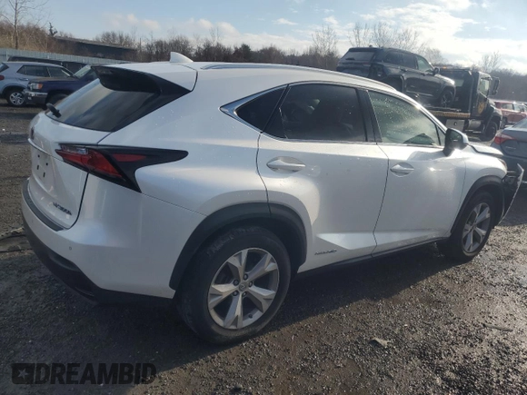 2017 Lexus NX 300h with VIN JTJBJRBZ3H2051768, listed as a Copart auction lot 83774484 with 93,880 mi miles and Salvage title. Bid and sale history available at DreamBid. Image 3.