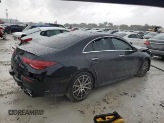 2023 Mercedes-Benz CLA 45 AMG with VIN W1K5J5DB9PN414523, listed as a Copart auction lot 52193645 with 27,492 mi miles and Salvage Title. Bid and sale history available at DreamBid. Image 3.