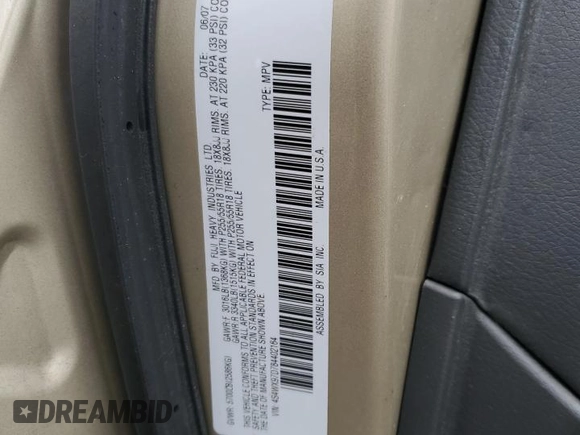 2008 Subaru Tribeca Limited с VIN 4S4WX97D784402164, выставлен на аукционе Copart как лот 44348485 с пробегом 236 821 миль миль и Списание • Salvage title. История ставок и продаж доступна на DreamBid. Изображение 13.