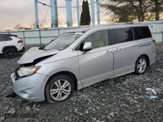 2013 Nissan Quest SV with VIN JN8AE2KP3D9068794, listed as a Copart auction lot 43799425 with 0 mi miles and Salvage Title. Bid and sale history available at carsss.com. Image 1.