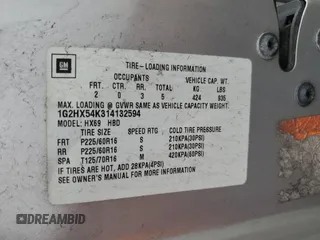 2001 Pontiac Bonneville SE z VIN 1G2HX54K314132594, wystawiony jako Copart lot #56895605 z przebiegiem 270 101 mil mil oraz Szkody całkowita. Historia ofert i sprzedaży dostępna na DreamBid. Obrazek 12.