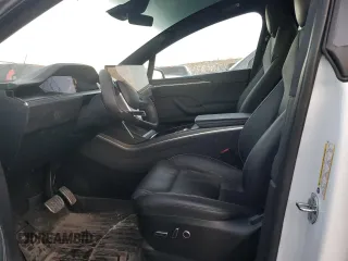 2022 Tesla Model X Plaid with VIN 7SAXCBE67NF356567, listed as a Copart auction lot 43243895 with 24,381 mi miles and Salvage Title. Bid and sale history available at DreamBid. Image 7.