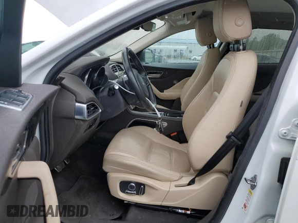 2019 Jaguar F-Pace 25t Prestige with VIN SADCK2FX9KA601576, listed as a Copart auction lot 56191025 with 41,632 mi miles and Salvage title. Bid and sale history available at DreamBid. Image 7.