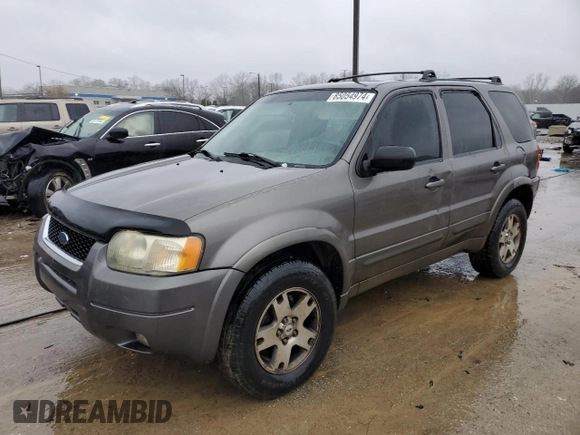2003 Ford Escape Limited with VIN 1FMCU941X3KD47977, listed as a Copart auction lot 85054974 with 303,773 mi miles and Salvage Title. Bid and sale history available at carsss.com. Image 1.