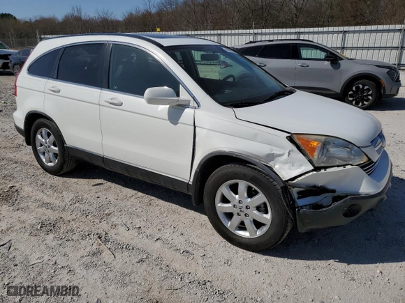 2008 Honda CR-V EX-L with VIN JHLRE48738C044282, listed as a Copart auction lot 48811825 with 182,840 mi miles and Salvage Title. Bid and sale history available at carsss.com. Image 4.