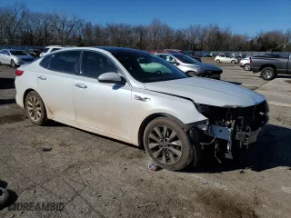 2016 Kia Optima EX with VIN 5XXGU4L33GG091144, listed as a Copart auction lot 43603885 with 132,522 mi miles and Salvage Title. Bid and sale history available at carsss.com. Image 4.