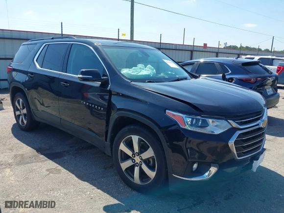 2019 Chevrolet Traverse LT Leather with VIN 1GNERHKWXKJ162413, listed as a IAAI auction lot 39414631 with 87,466 mi miles. Bid and sale history available at carsss.com. Image 1.