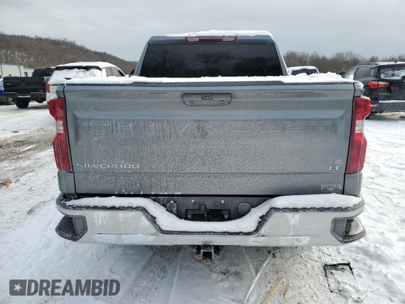 2021 Chevrolet Silverado 1500 LT with VIN 3GCUYDET5MG398568, listed as a Copart auction lot 87796835 with 68,396 mi miles and Salvage Title. Bid and sale history available at carsss.com. Image 6.