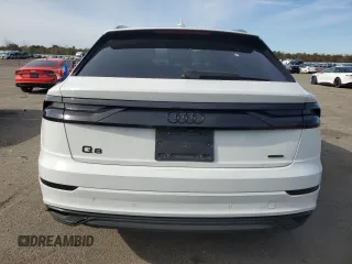 2022 Audi Q8 Premium Plus with VIN WA1BVBF1XND010860, listed as a Copart auction lot 43345745 with 34,568 mi miles and Salvage Title. Bid and sale history available at carsss.com. Image 6.