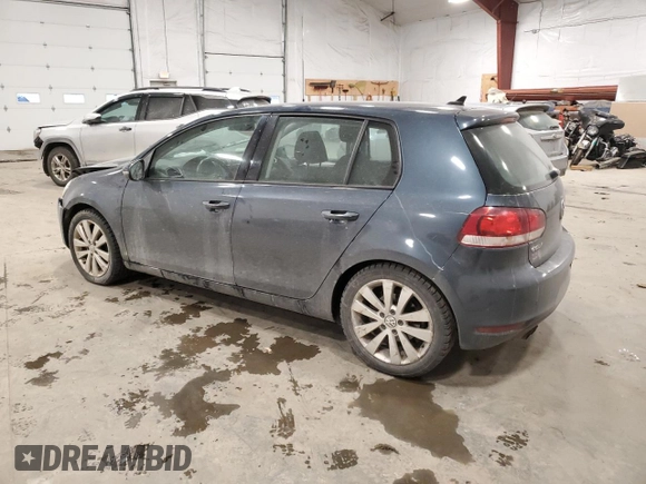 2012 Volkswagen Golf TDI with VIN WVWNM7AJ3CW337760, listed as a Copart auction lot 82486914 with 102,875 mi miles and Salvage title. Bid and sale history available at DreamBid. Image 2.