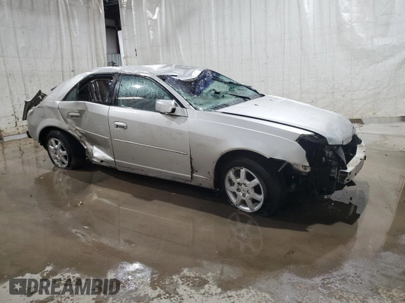 2007 Cadillac CTS with VIN 1G6DM57T070103712, listed as a Copart auction lot 80265324 with 0 mi miles and Salvage Title. Bid and sale history available at carsss.com. Image 4.