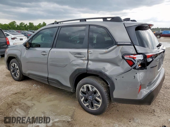 2025 Subaru Forester Premium с VIN JF2SLDBC0SH521532, выставлен на аукционе Copart как лот 61059815 с пробегом 2 133 миль миль и Списание • Salvage title. История ставок и продаж доступна на DreamBid. Изображение 2.