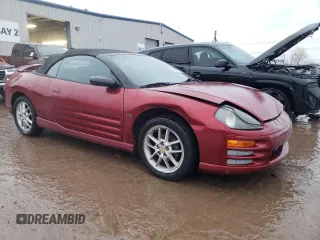 2001 Mitsubishi Eclipse GT with VIN 4A3AE55H31E002215, listed as a Copart auction lot 43162935 with 168,713 mi miles and Salvage Title. Bid and sale history available at DreamBid. Image 4.
