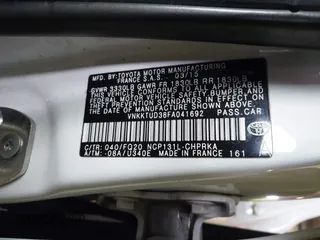 2015 Toyota Yaris L with VIN VNKKTUD38FA041692, listed as a IAAI auction lot 41158412 with Not Provided miles. Bid and sale history available at carsss.com. Image 9.