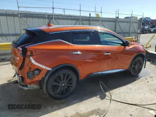 2020 Nissan Murano Platinum z VIN 5N1AZ2DS7LN103940, wystawiony jako Copart lot #46650505 z przebiegiem 43 564 mil mil oraz Szkody całkowita. Historia ofert i sprzedaży dostępna na DreamBid. Obrazek 3.