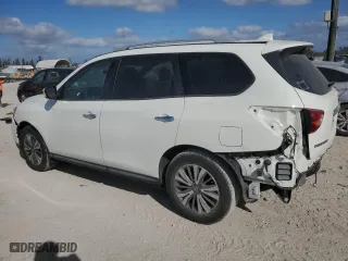 2020 Nissan Pathfinder S with VIN 5N1DR2AN0LC645047, listed as a Copart auction lot 84699254 with 43,275 mi miles and Salvage Title. Bid and sale history available at carsss.com. Image 2.
