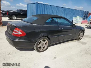 2005 Mercedes-Benz CLK-Class 5.0L with VIN WDBTK75G65T049195, listed as a Copart auction lot 75549294 with 0 mi miles and Salvage Title. Bid and sale history available at carsss.com. Image 3.