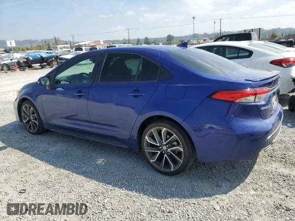 2022 Toyota Corolla SE with VIN 5YFS4MCE8NP106186, listed as a Copart auction lot 50429145 with 54,889 mi miles and Salvage Title. Bid and sale history available at carsss.com. Image 2.