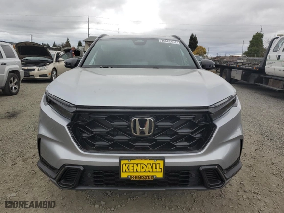 2025 Honda CR-V Hybrid Sport-L with VIN 7FARS6H81SE032222, listed as a Copart auction lot 76049454 with 60 mi miles and Salvage Title. Bid and sale history available at carsss.com. Image 5.