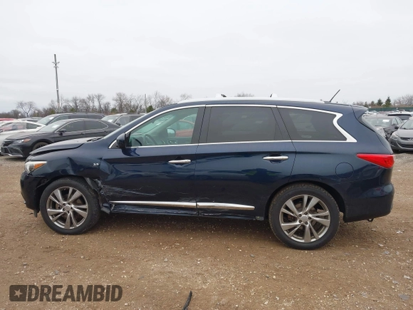 2015 Infiniti QX60 with VIN 5N1AL0MM7FC536181, listed as a IAAI auction lot 41068747 with 111,917 mi miles and . Bid and sale history available at DreamBid. Image 14.