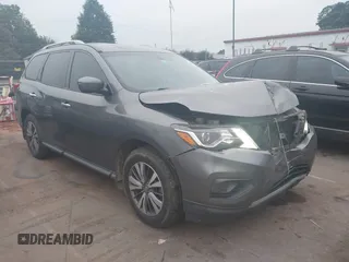 2019 Nissan Pathfinder SV with VIN 5N1DR2MN5KC633714, listed as a IAAI auction lot 42693523 with 123,674 mi miles and . Bid and sale history available at DreamBid. Image 13.