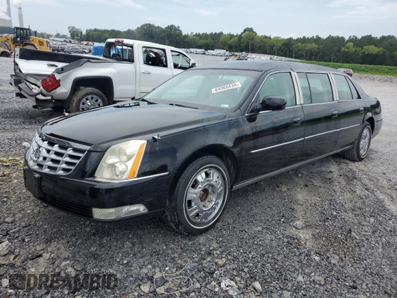 2011 Cadillac DTS Professional Limousine z VIN 1GE9K9C64BU550391, wystawiony jako Copart lot #64966434 z przebiegiem 54 121 mil mil oraz Tytuł czysty. Historia ofert i sprzedaży dostępna na DreamBid. Obrazek 1.
