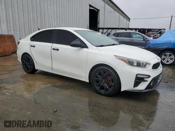 2021 Kia Forte LXS with VIN 3KPF24AD0ME348570, listed as a Copart auction lot 49876935 with 76,028 mi miles and Salvage Title. Bid and sale history available at DreamBid. Image 4.
