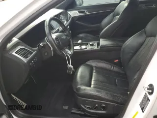 2019 Genesis G80 3.3T Sport with VIN KMTFN4JB4KU326352, listed as a Copart auction lot 74028734 with 0 mi miles and Salvage Title. Bid and sale history available at carsss.com. Image 7.
