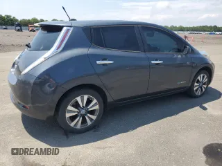 2013 Nissan LEAF SV with VIN 1N4AZ0CP0DC403733, listed as a Copart auction lot 63444585 with 56,896 mi miles and Clean title. Bid and sale history available at DreamBid. Image 3.