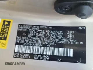 2012 Lexus RX 450h with VIN JTJBC1BA3C2435404, listed as a Copart auction lot 50693325 with 164,221 mi miles and Salvage Title. Bid and sale history available at DreamBid. Image 13.
