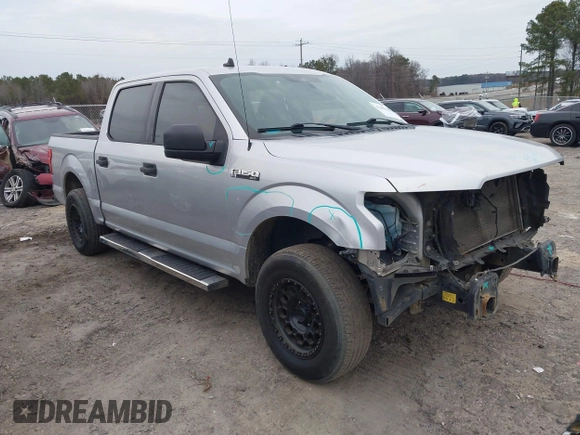 2019 Ford F-150 XL with VIN 1FTEW1C57KFA19985, listed as a IAAI auction lot 41588998 with 189,868 mi miles and . Bid and sale history available at DreamBid. Image 1.
