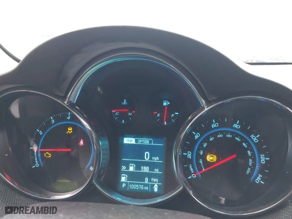 2015 Chevrolet Cruze LT with VIN 1G1PE5SB5F7113933, listed as a IAAI auction lot 41822629 with 100,576 mi miles. Bid and sale history available at carsss.com. Image 7.