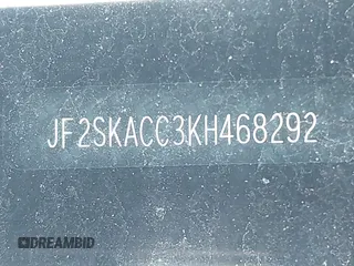 2019 Subaru Forester z VIN JF2SKACC3KH468292, wystawiony jako IAAI lot #42723489 z przebiegiem 80 120 mil mil oraz . Historia ofert i sprzedaży dostępna na DreamBid. Obrazek 9.
