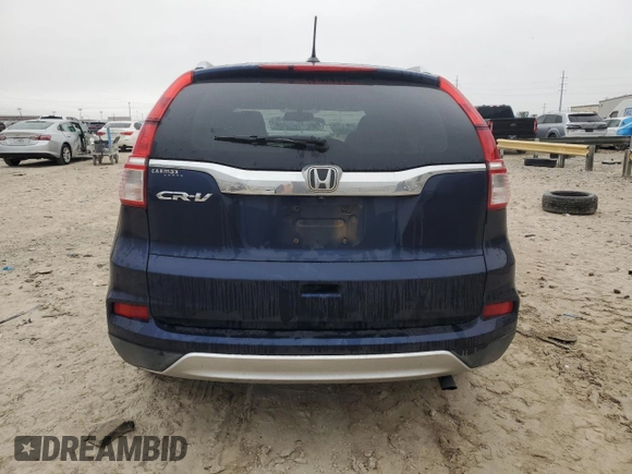 2015 Honda CR-V EX-L with VIN 2HKRM3H79FH527576, listed as a Copart auction lot 43839715 with 127,670 mi miles and Salvage Title. Bid and sale history available at DreamBid. Image 6.