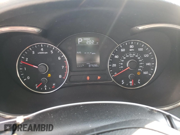 2017 Kia Forte LX with VIN 3KPFK4A75HE046031, listed as a Copart auction lot 48627615 with 87,598 mi miles and Salvage Title. Bid and sale history available at carsss.com. Image 9.