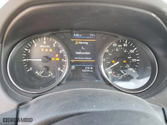 2021 Nissan Rogue Sport S with VIN JN1BJ1AVXMW304352, listed as a Copart auction lot 48730715 with 56,354 mi miles and Salvage Title. Bid and sale history available at carsss.com. Image 9.
