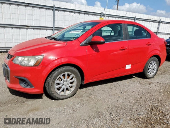 2017 Chevrolet Sonic LT with VIN 1G1JD5SH2H4117715, listed as a Copart auction lot 61472535 with 143,955 mi miles and Salvage title. Bid and sale history available at DreamBid. Image 1.