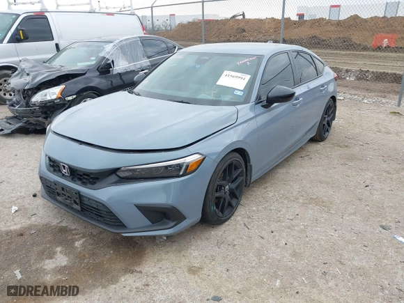 2022 Honda Civic Hatchback Sport with VIN 19XFL2H85NE019536, listed as a IAAI auction lot 41569994 with 43,220 mi miles. Bid and sale history available at carsss.com. Image 17.
