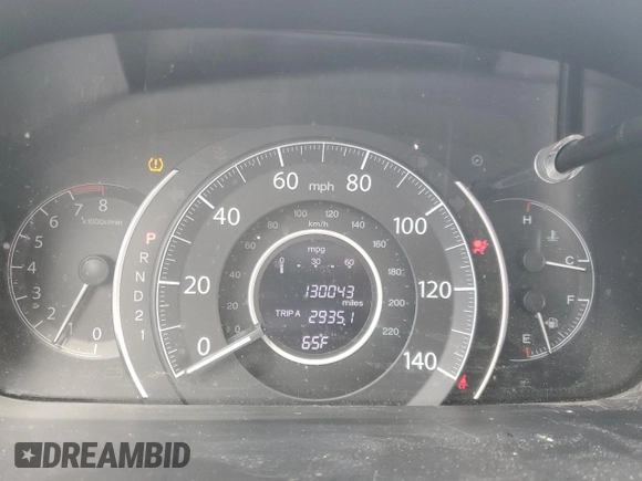 2013 Honda CR-V EX with VIN 2HKRM4H58DH677602, listed as a Copart auction lot 51869445 with 130,043 mi miles and Salvage Title. Bid and sale history available at carsss.com. Image 9.