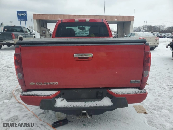 2012 Chevrolet Colorado Work Truck with VIN 1GCESBF96C8122742, listed as a Copart auction lot 89185295 with 0 mi miles and Salvage Title. Bid and sale history available at carsss.com. Image 6.