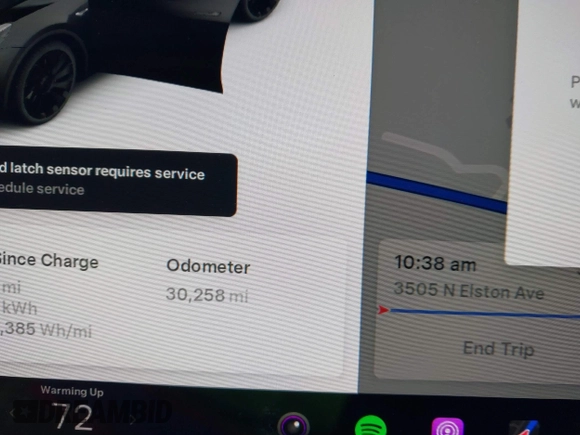 2022 Tesla Model Y Performance with VIN 7SAYGDEFXNF313636, listed as a IAAI auction lot 41660019 with 30,258 mi miles and . Bid and sale history available at DreamBid. Image 16.