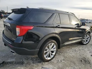 2022 Ford Explorer Platinum with VIN 1FM5K8HC2NGC40030, listed as a Copart auction lot 87721015 with 23,625 mi miles and Salvage Title. Bid and sale history available at carsss.com. Image 3.