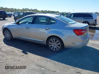 2014 Kia Cadenza Premium with VIN KNALN4D7XE5159404, listed as a IAAI auction lot 41811236 with 108,666 mi miles. Bid and sale history available at carsss.com. Image 3.