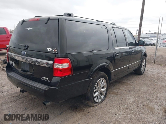 2017 Ford Expedition Max Limited with VIN 1FMJK1KT5HEA82409, listed as a IAAI auction lot 41808018 with 122,515 mi miles and . Bid and sale history available at DreamBid. Image 4.