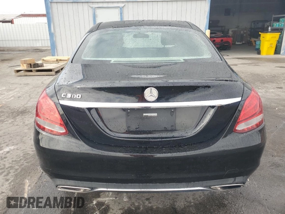 2016 Mercedes-Benz C 300 with VIN 55SWF4JB0GU108645, listed as a Copart auction lot 53869535 with 124,477 mi miles and Clean Title. Bid and sale history available at carsss.com. Image 6.