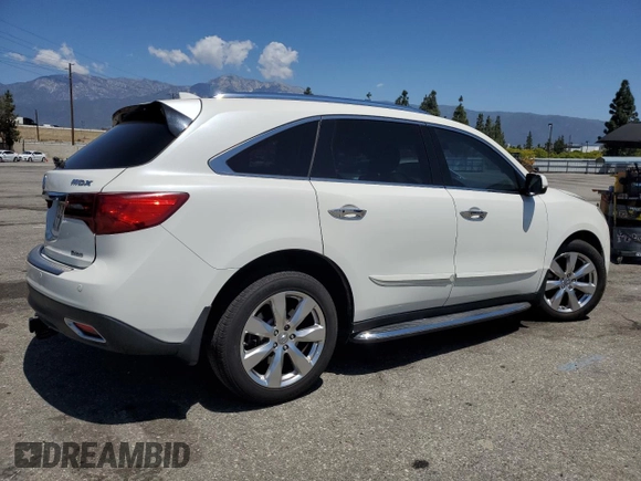 2016 Acura MDX Advance z VIN 5FRYD4H9XGB043188, wystawiony jako Copart lot #56800545 z przebiegiem 98 149 mil mil oraz Szkoda całkowita • Salvage title. Historia ofert i sprzedaży dostępna na DreamBid. Obrazek 3.
